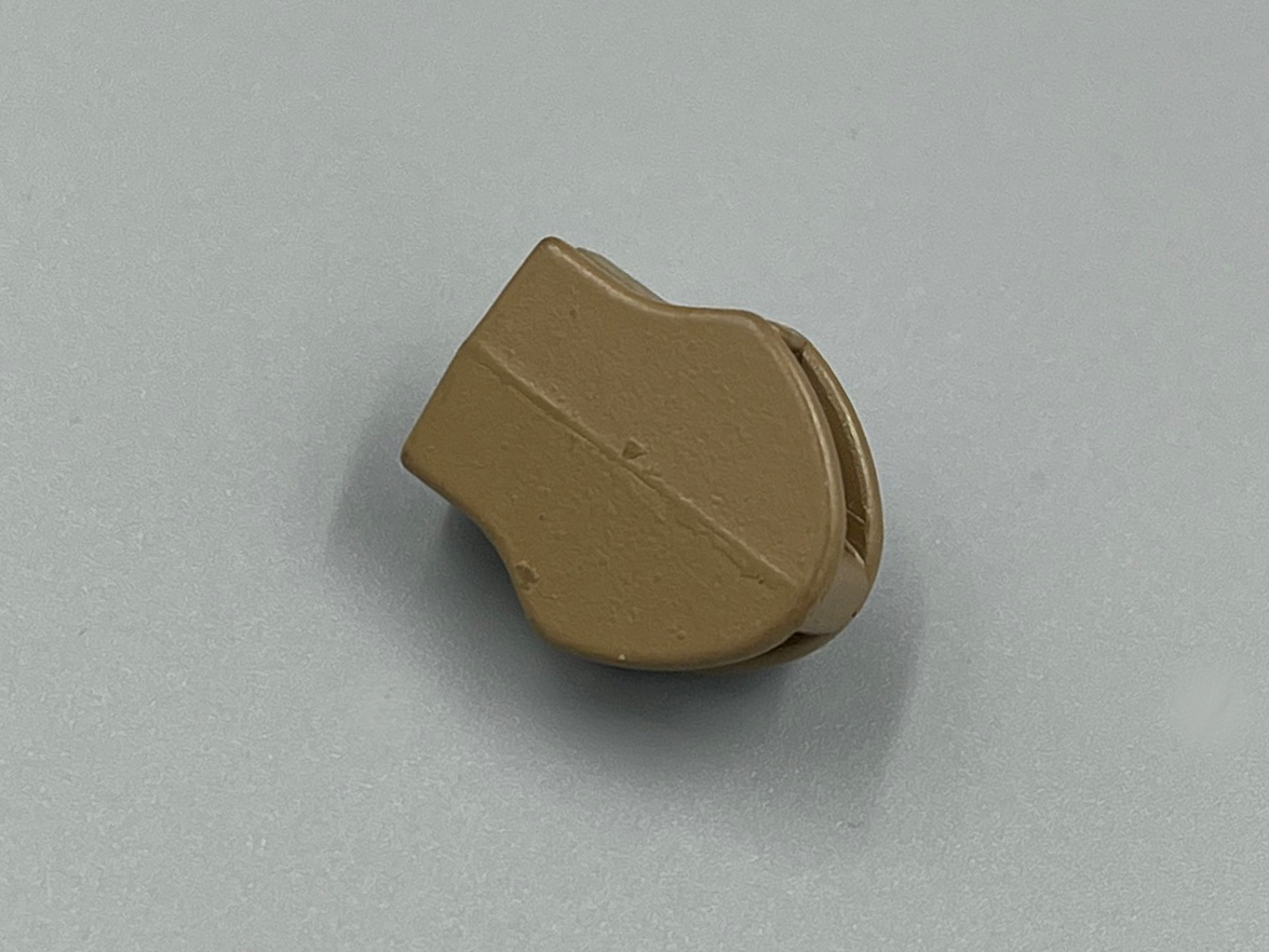 Бегунок для молнии №10 Coyote Brown (прямой, без пуллера)