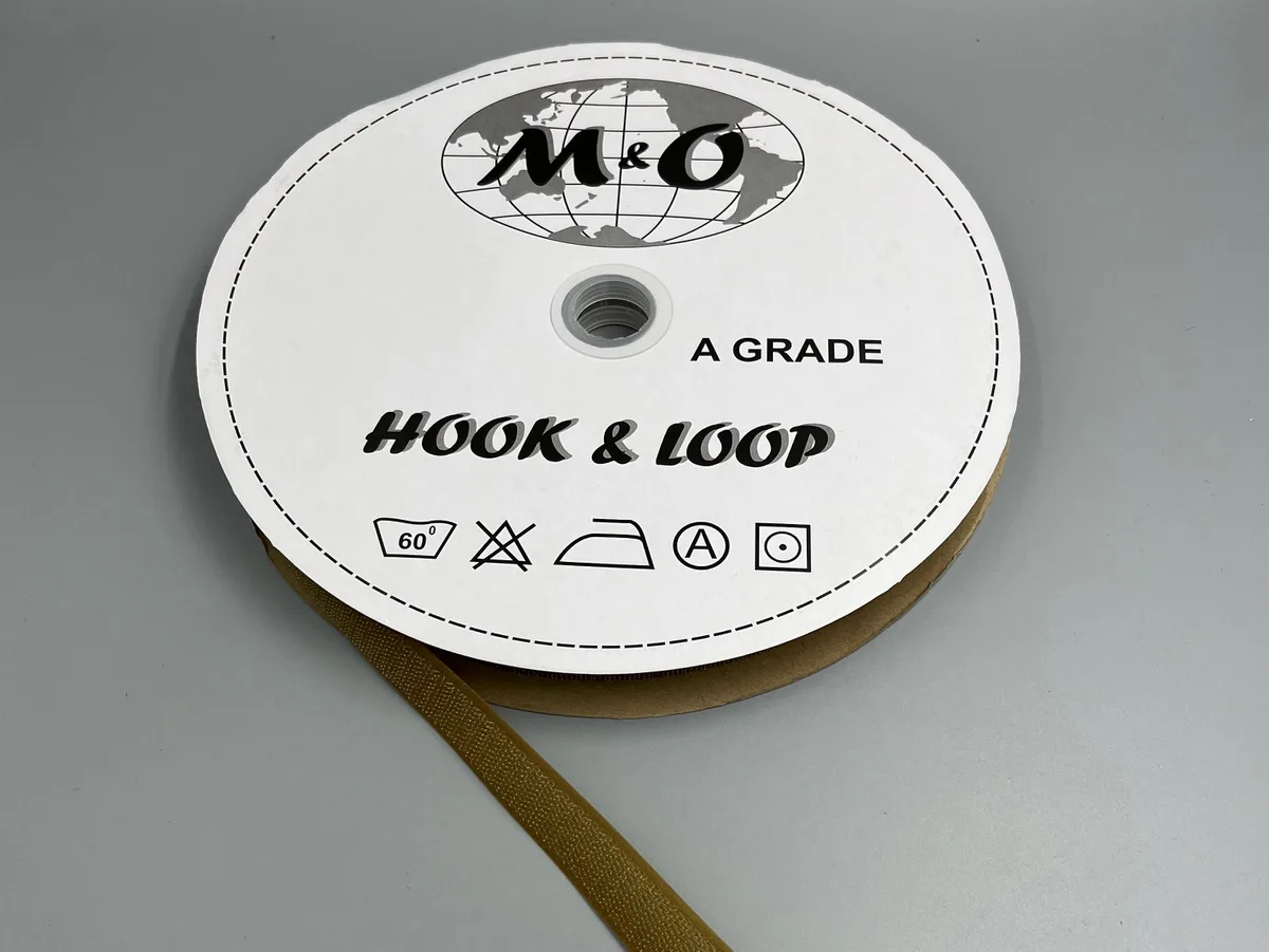 Велкро лента M&O 20мм 100% нейлон Cayote Brown крючок