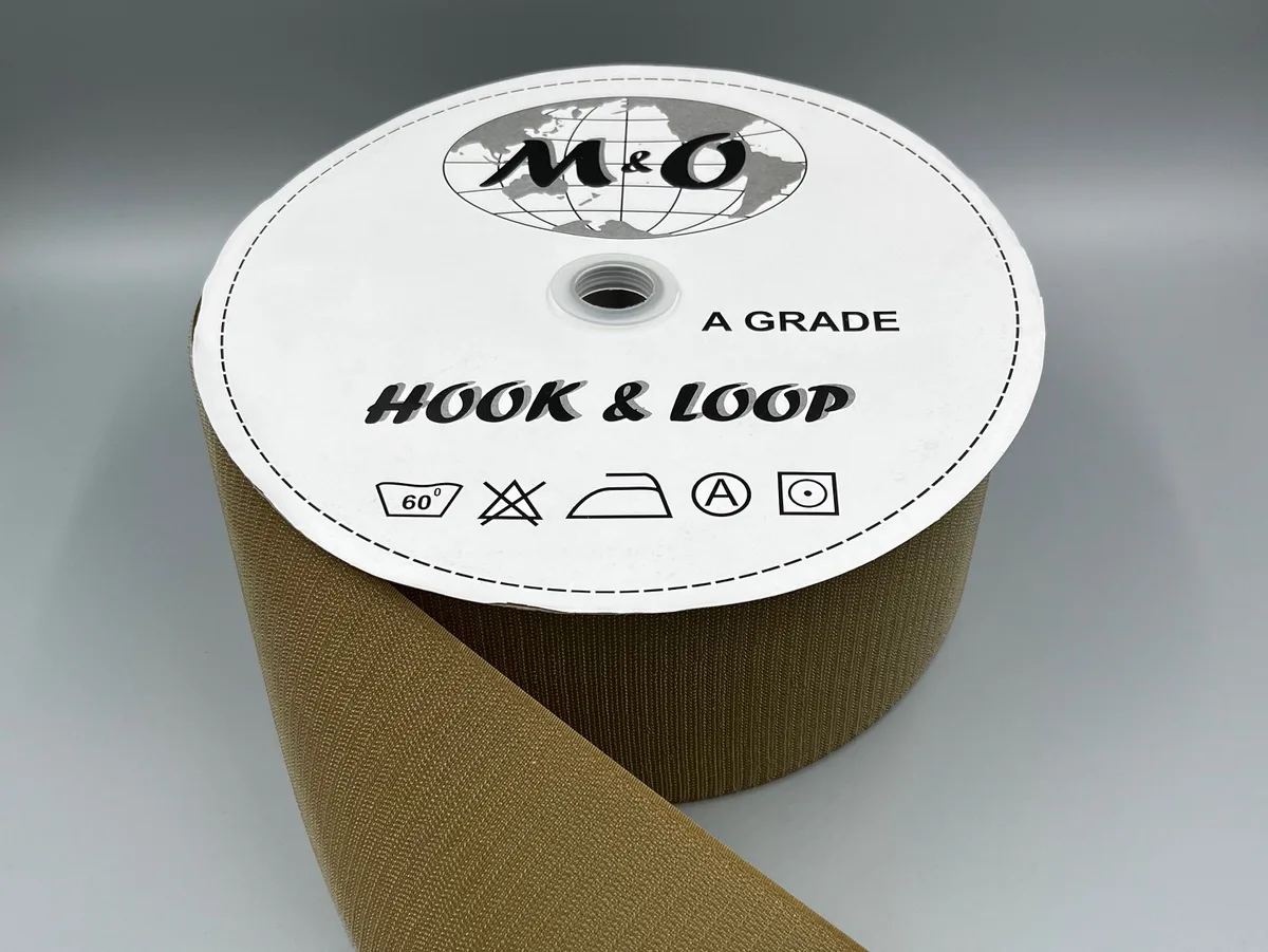 Велкро лента M&O 100мм 100% нейлон Cayote Brown крючок
