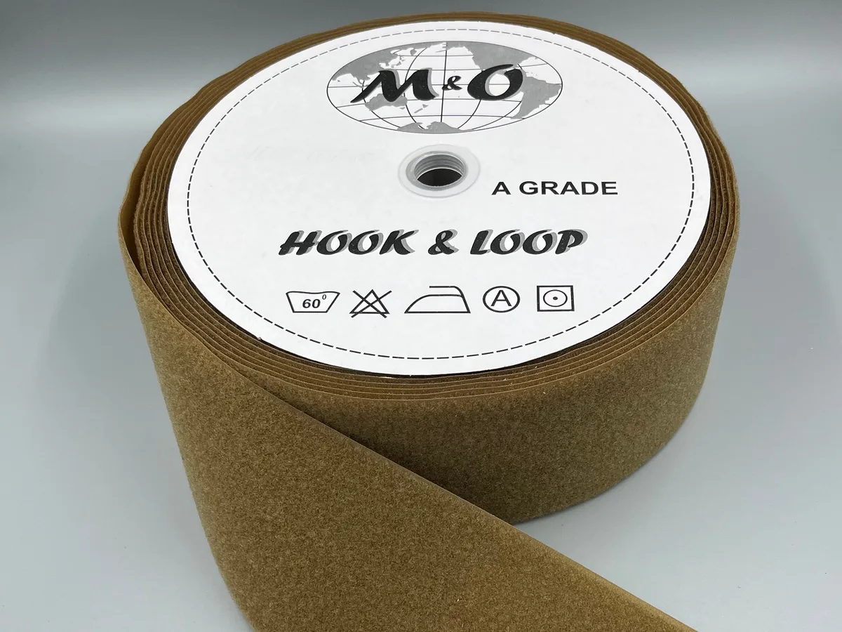 Велкро лента M&O 100мм 100% нейлон Cayote Brown петля