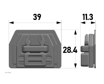 Застежка Woojin Plastic W934/W933/W932 черный