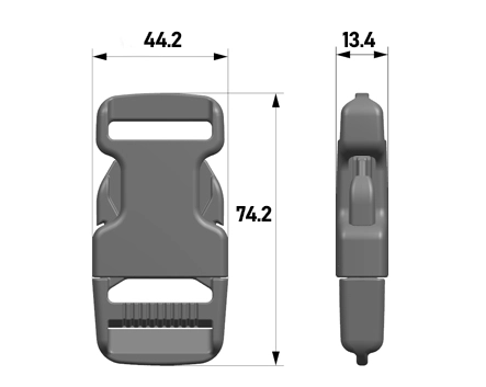 Фастекс Woojin Plastic 38мм 4494/4507 черный