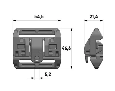 Система быстрого сброса 40мм Woojin Plastic 3169/3170 (R) Cayote Brown