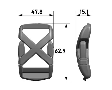 Фастекс Woojin Plastic 38мм W693/W694 Олива