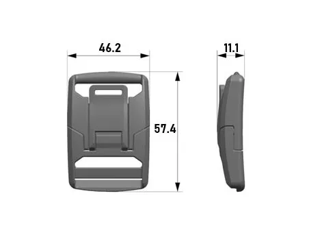 Фастекс магнитный Woojin Plastic 38мм 3348/3349 Олива