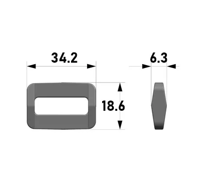 Пряжка Woojin Plastic 25мм 4272 Олива