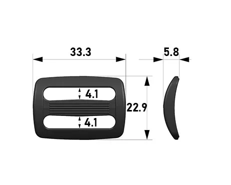 Пряжка Woojin Plastic 25мм 4129 Олива
